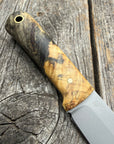 Mountain Scout Knife — Buckeye Burl & Brass