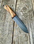 Long Scout Knife— Zebrawood & Brass