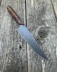 Western Kitchen Petty Knife — Ambrosia Maple Burl & Copper