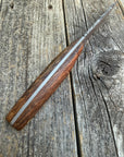 Drop-Point Harvester— Spalted Dark Maple & Brass