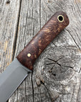 Survival Scout Knife — Ambrosia Maple & Brass