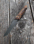 Ocelot Pocket EDC knife — Spalted Maple & Brass
