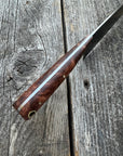 Western Mini-Chef's Knife — Maple Burl & Brass
