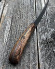 Mattei’s Boning/Fillet knife 6" — (Rigid) Spalted Maple & Brass