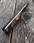 Mountain Scout Knife — Buckeye Burl & Brass