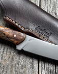 Mattei’s Boning/Fillet knife 6" — (Rigid) Spalted Maple & Brass