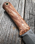 Mountain Scout Knife — Maple Burl & Brass