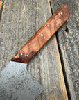 Prototype 8” Chef — Ambrosia Maple Burl & Brass