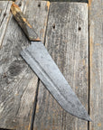 Prototype 8” Chef — Buckeye Burl & Brass