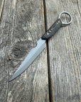 Finger-Loop Quille Pocket-EDC knife — Linen Micarta & copper
