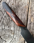 Western Paring Knife 3.75" — Terra-Cotta Burl Micarta & Linen