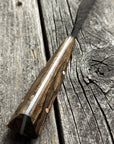 Prototype 6” Mini-Chef — Spalted Maple Burl & Copper