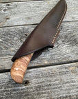 Mattei’s Boning/Fillet knife 6" — (Full Flex) Maple Burl & Copper