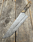Prototype 8” Chef — Buckeye Burl & Brass