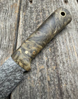 Mountain Scout Knife — Buckeye Burl & Brass