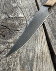 Western Paring Knife 3.75" — Spalted Maple & Brass