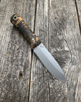 Mountain Scout Knife — Spalted Maple & Brass
