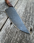 Western Mini-Chef's Knife — Maple Burl & Brass