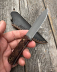 Survival Scout Knife — Ambrosia Maple & Brass