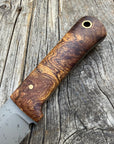 Long Scout Knife— Ambrosia Maple & Brass