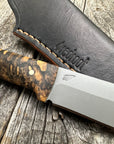 Mountain Scout Knife — Spalted Maple & Brass