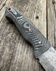 Valence Bushcrafter — Linen Micarta & Copper