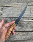 Mattei’s Boning/Fillet knife 6" — (Full Flex) Maple Burl & Copper