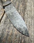 Mountain Scout Knife — Buckeye Burl & Brass
