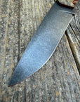 Drop-Point Harvester— Buckeye Burl & Brass