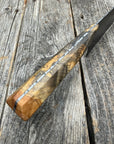 Prototype 8” Chef — Buckeye Burl & Brass