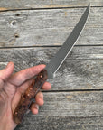 Mattei’s Boning/Fillet knife 6" — (Mid Flex) Spalted Maple Burl & Copper