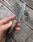 Mountain Scout Knife — Buckeye Burl & Brass