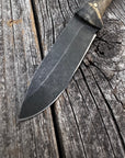 Mountain Scout Knife — Buckeye Burl & Brass