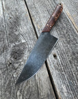 Western Mini-Chef's Knife — Maple Burl & Brass