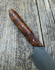 Western Kitchen Petty Knife — Ambrosia Maple Burl & Copper
