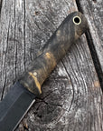 Mountain Scout Knife — Buckeye Burl & Brass