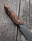 Ocelot Pocket EDC knife — Spalted Maple & Brass