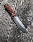 Mountain Scout Knife — Redwood Lace Burl & Copper