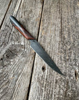 Western Paring Knife 3.75" — Terra-Cotta Burl Micarta & Linen