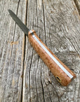 Survival Scout Knife — Maple Burl & Brass