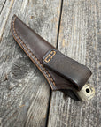 Mountain Scout Knife — Buckeye Burl & Brass