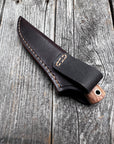 Mountain Scout Knife — Maple Burl & Brass