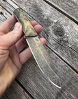 Mountain Scout Knife — Buckeye Burl & Brass