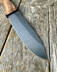 Long Scout Knife— Zebrawood & Brass