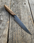 Western Paring Knife 3.75" — Spalted Maple & Brass