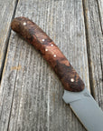 Mattei’s Boning/Fillet knife 6" — (Mid Flex) Spalted Maple Burl & Copper