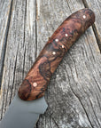 Mattei’s Boning/Fillet knife 6" — (Mid Flex) Spalted Maple Burl & Copper