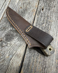 Mountain Scout Knife — Buckeye Burl & Brass