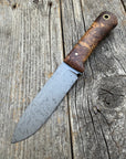 Long Scout Knife— Ambrosia Maple & Brass