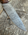 Drop-Point Harvester— Spalted Dark Maple & Brass